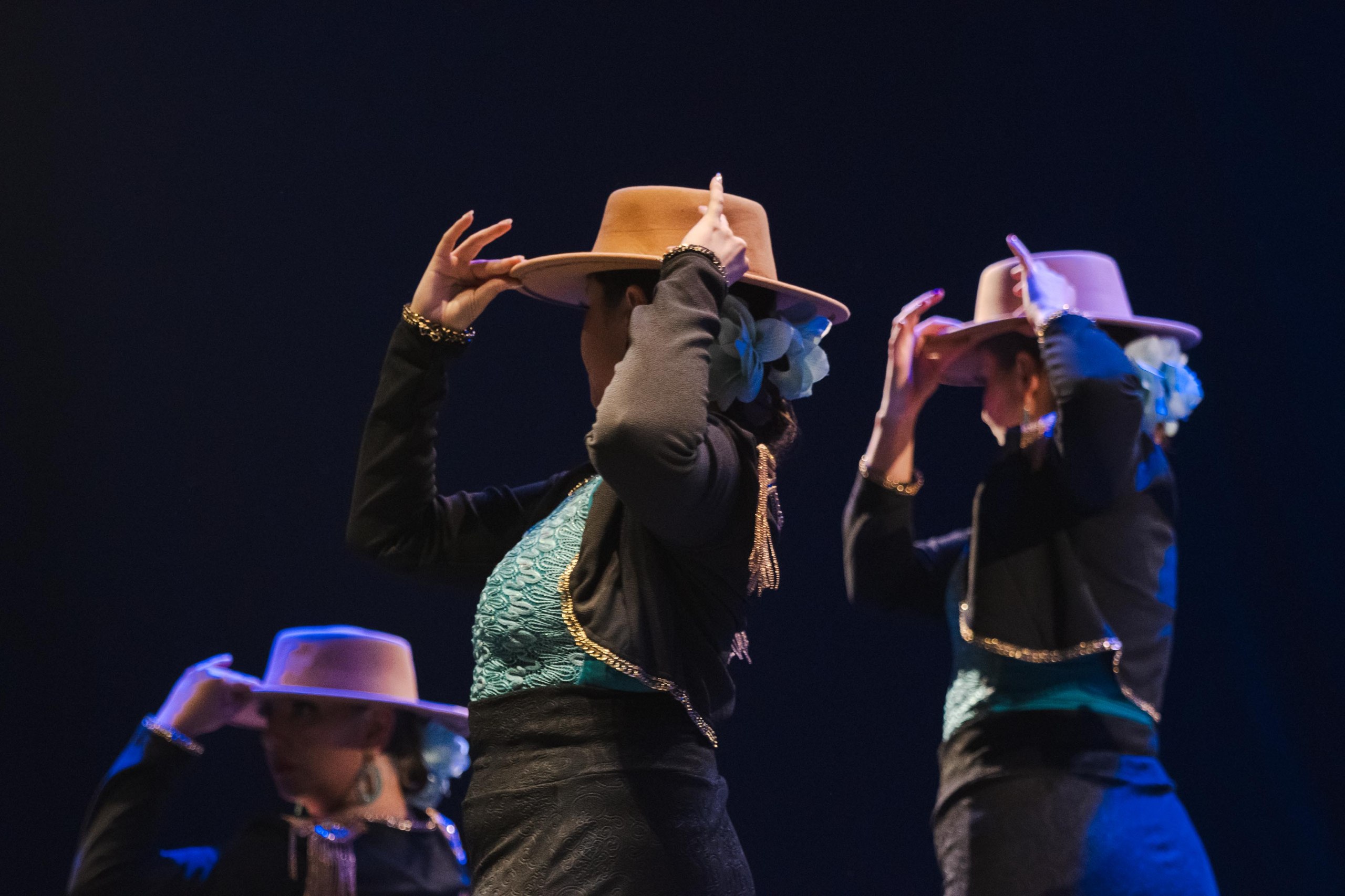 Alumnas de Corazón Flamenco en el estudio